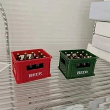 1/2pcs Creative Beer Bottle Opener, Beer Basket Shape, Unique Personalized, With Magnetic Function - Multicolor - View 5