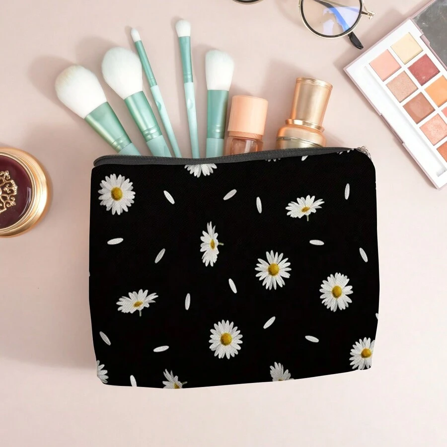 In Dây kéo Túi trang điểm Đối với phụ nữ Không thấm nước Dễ thương Thời trang Ví Túi trang điểm Túi vệ sinh du lịch Phụ kiện Hộp đựng Món quà - 004 - Xem 1