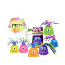 LITTLE MONSTER ANTI-STRESS TOY FUNNY FACE VARIOUS MODELS AUXILIARY IN STRESS CONTROL IN TEENS AND ADULTS - Orange - View 5