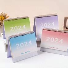 2024 Hàn Quốc Phong cách Thiết kế mới Chương trình nghị sự Trang trí máy tính để bàn , Đơn giản Bóng Lịch Đối với Lập kế hoạch Và Văn phòng Sử dụng - Bột chuyển màu - Xem 11