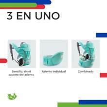 Cangurera Canguro Porta Bebés Portabebés Cargador Ergonómico Posiciones de 3 a 36 meses. - verde menta - Ver 7