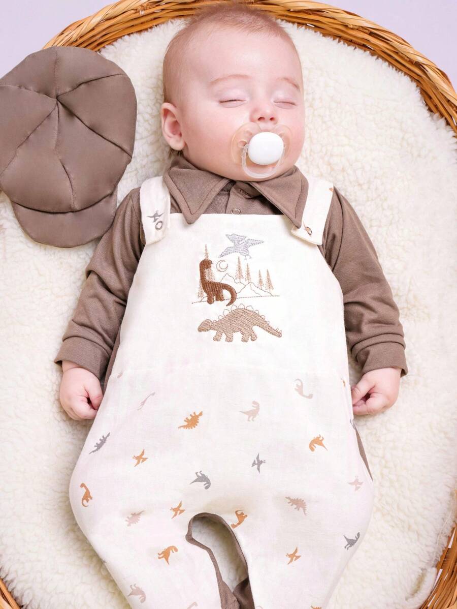 Baby Boys Jumpsuits - Rỉ Nâu - Xem 1
