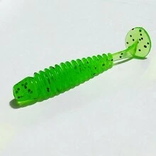 螺旋尾部釣魚誘餌軟餌6.5cm逼真魚餌,適用於鱸魚 - 彩色 - 查看 9