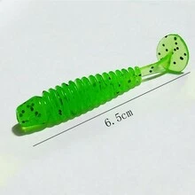 螺旋尾部釣魚誘餌軟餌6.5cm逼真魚餌,適用於鱸魚 - 彩色 - 查看 10