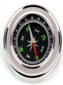 Multifunctional Outdoor Adventure Equipment Stainless Steel Compass For Tourism, Camping, Orienteering Gear - Silver - View 5