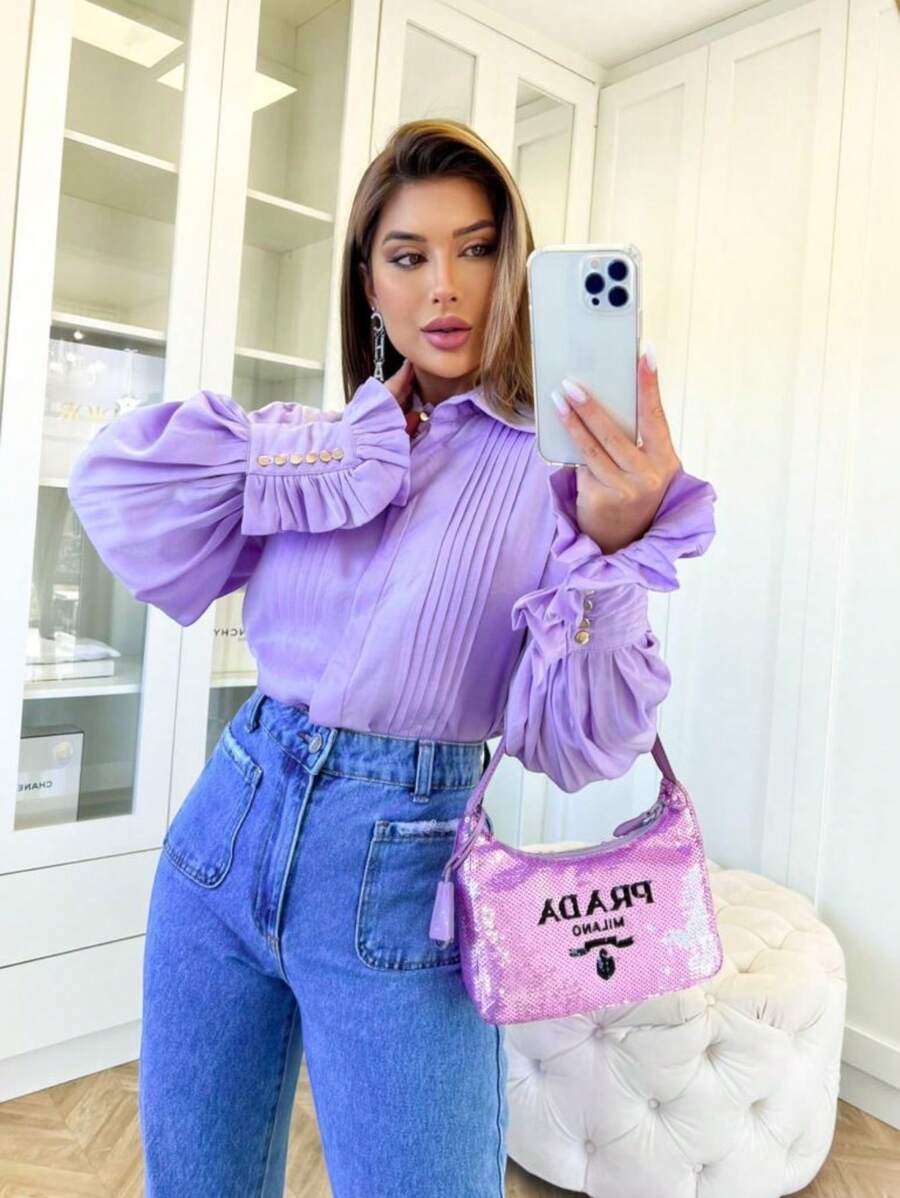 Women Blouses - Black - View 1