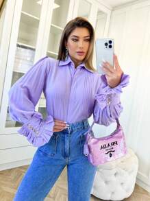 Women Blouses - Black - View 4