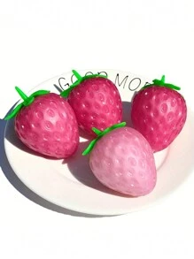 Juguete Desestresante Squishy De Fresa Que Cambia De Color, Regalo Creativo Para Liberar La Ira - Rosa - Ver 6