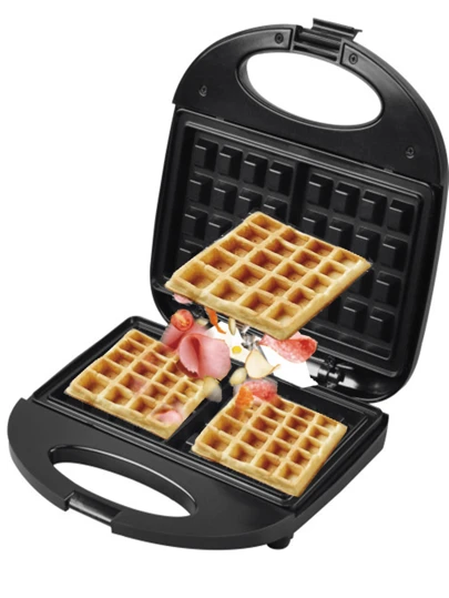 家用雙面加熱三明治機,多功能烤麵包機和華夫餅早餐機