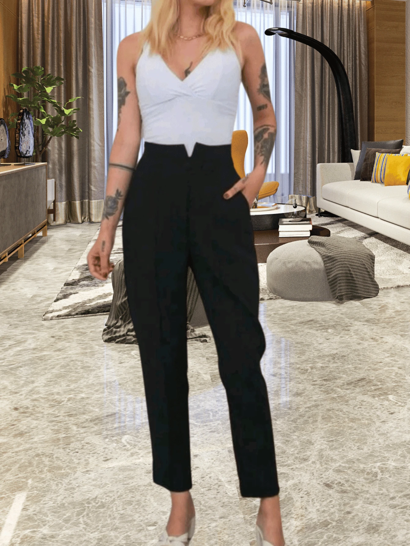 Women Pants - màu đen - Xem 1