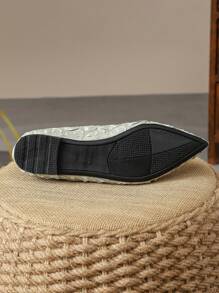 女士假日旅遊尖頭扁平鞋,綠色,秋季 - 綠色 - 查看 7