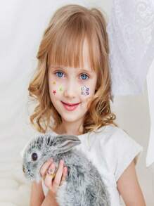 5/10 件兒童貼紙壓克力水鑽水晶鑽石貼紙適合女孩房間裝飾,創意 Diy 幼兒園獎勵貼紙,最好的兒童禮物（款式隨機） - 粉色 - 查看 10