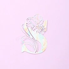 1片26個字母s波浪條紋金屬切割模,可用於製作賀卡裝飾,diy剪貼簿相冊卡片 - 銀色S - 查看 3