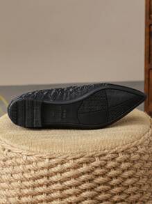 MonaNise Của phụ nữ Pointed Toe Giày phẳng , Chính thức & Thanh lịch Cho công việc Và Văn phòng In Đen , Mùa thu - màu đen - Xem 7