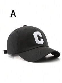 1頂毛絨字母C刺繡時尚棒球帽，多種款式供街頭搭配 - 彩色 - 查看 11