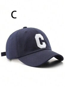 1頂毛絨字母C刺繡時尚棒球帽，多種款式供街頭搭配 - 彩色 - 查看 14