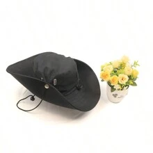 Sun Hat Bucket Hat Waterproof Cowboy Hat For Outdoor Hiking Climbing Large Brim Western Style - Multicolor - View 10