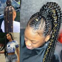 4 件裝銀色和金色 5m 長髮綹辮子髮飾銀色金色編織頭髮裝飾造型閃光可拉伸非洲辮子編織鬆緊繩裝飾品懸掛裝飾禮品包裝 - 彩色 - 查看 4