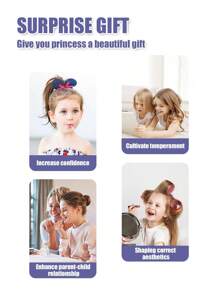 Small Size Children's Dressing Table Toy Girl Simulation Home Makeup And Makeup Jewelry Box 3-4 5-6 Years Old Baby Birthday Gift - Blue-dressing Table 30pcs - View 6