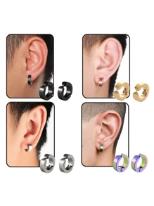 Men's Earrings - Gold - View 2