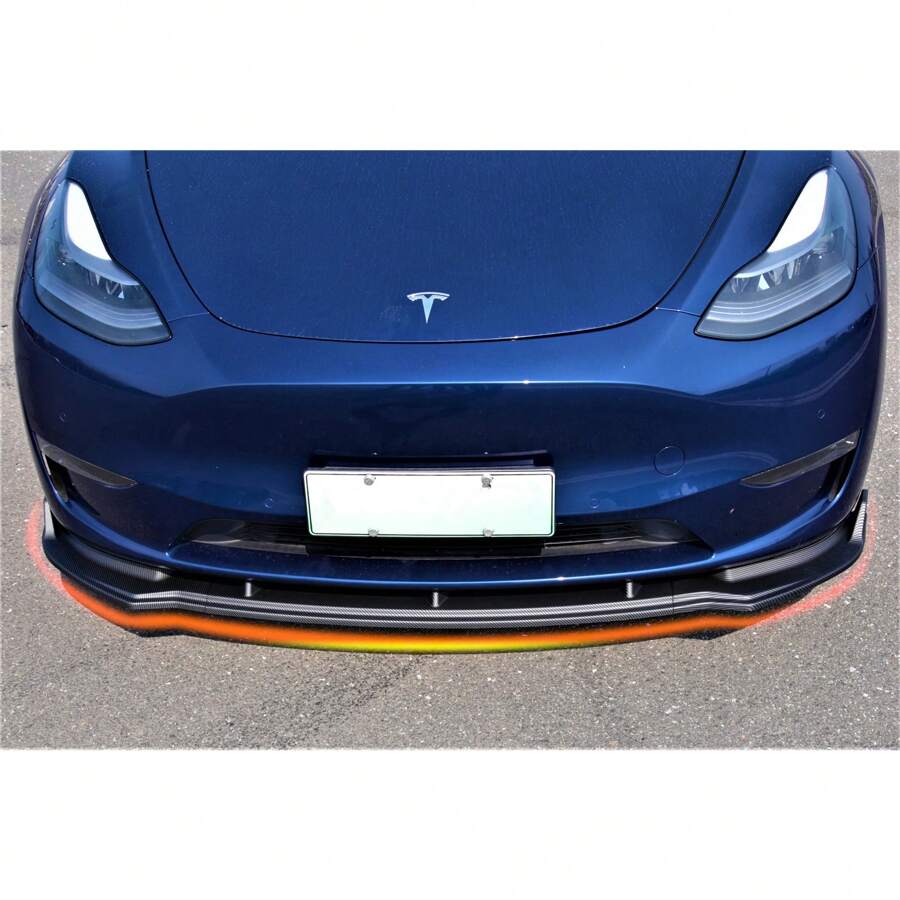 2024 New Tesla For Model For Y Front Bumper Lip Front Spoiler Wing For