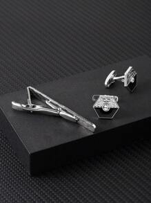 3pcs Nam Kẹp cà vạt Khuy măng sét Bộ , Sành điệu Khuy măng sét Cho nam giới , Bộ đồ Áo sơ mi Khuy măng sét Phụ kiện Cho đám cưới Bộ đồ Qủa tặng Đối với Nam Phụ kiện - Nhiều màu - Xem 6