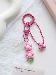 1 Miếng DIY Nhiều màu Acrylic 5-Cánh hoa Thiết kế hoa Ô tô/xe hơi Móc chìa khóa Vật rủ xuống Với Xu hướng: Cắt giảm Lá Đồ trang trí Đối với Túi - Hồng - Xem 12