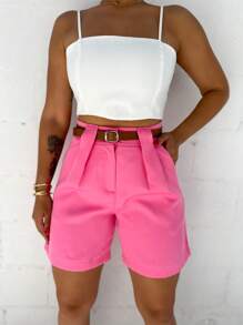 Women Shorts - 粉色 - 查看 1