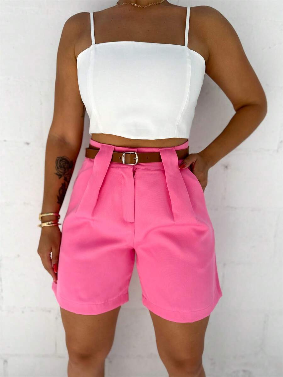 Women Shorts - 粉色 - 查看 1