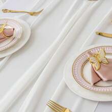 1/6pcs Chiffon Table Runner, Transparent Longer Table Cloth Suitable For Wedding Bride, Baby Shower, Bachelorette Party, Birthday Party, Holiday Decoration