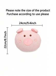 1 Pc Car Cartoon Headrest Cute Soft And Cute Little Pig Car Neck Protection Pillow - Pink - View 5
