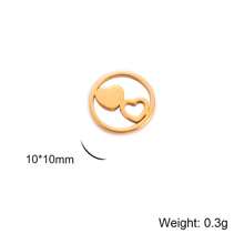 5pcs/Set Stainless Steel Heart Shaped Pendant For Necklace, Earrings, Hat, Brooch Making, Valentine's Day Gifts Diy Crafts