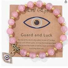 ZZLTAWS Vòng tay hạt đá mắt mèo, phù hợp cho phụ nữ - mắt ác - Xem 11