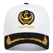 1pc Couples CAPTAIN/FIRST MATE Embroidered Adjustable Baseball Cap, Outdoor Casual Hat, Valentine's Day Gift - Multicolor - View 3