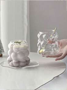 葡萄形玻璃咖啡杯无柄，个性ins风，耐热高硼硅玻璃，适用于拿铁、牛奶、果汁等饮品