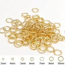 100 Stück Metall Einzelring Offene Sprung Ringe Und Spaltring Konnektoren Für Diy Schmuck Machen Teile