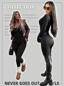 Yefecy Basis Yoga Und Laufsport Jumpsuit Mit Hoher Streckenanzahl Für Frauen