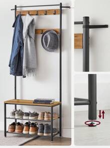 VASAGLE Shoe Racks - Mocha Brown - View 3