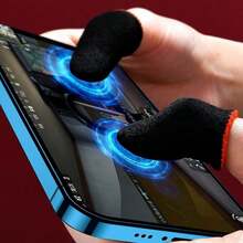 10PCS Mobile Game Controller Finger Sleeve Sets,Anti-Sweat Breathable Touchscreen Finger Sleeve For /Mobile Legends/Knives Out