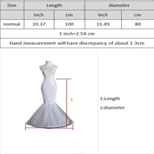 新娘礼服配饰女士白色美人鱼衬裙，成人女士礼服衬裙裙撑衬裙万圣节秋季女士服装