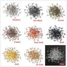 200pcs Small Eye Eyelets Pins Eyepins Hooks Eyelet Screw Threaded DIY Jewelry Making Accessories