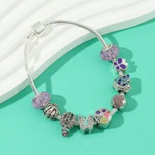 Xuyên biên giới Phim ảnh Và Tivi Ngoại vi Hoạt hình Loạt Vòng tay Love Loại bướm DIY Hạt Lỏng lẻo Hạt Đồ trang sức - Vòng tay 1 17cm - Xem 2