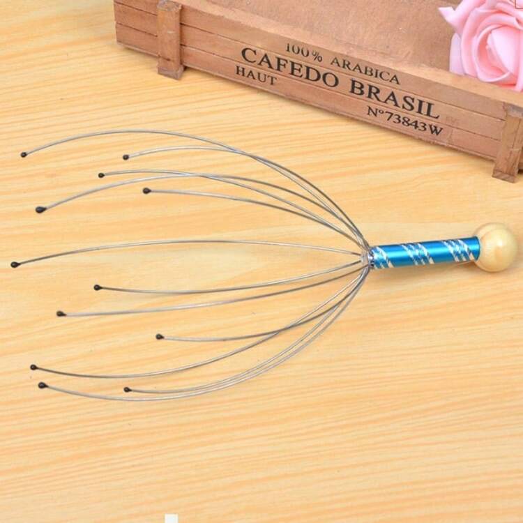 1入章魚形頭皮和腦部按摩爪,隨機顏色/圖案,放鬆和抓癢必備 - 彩色 - 查看 8