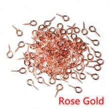200pcs Small Eye Eyelets Pins Eyepins Hooks Eyelet Screw Threaded DIY Jewelry Making Accessories