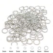 100 Stück Metall Einzelring Offene Sprung Ringe Und Spaltring Konnektoren Für Diy Schmuck Machen Teile