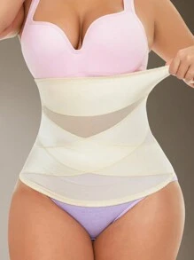 1 Miếng Của phụ nữ Huấn luyện viên vòng eo Thắt lưng Đối với Giảm béo Kiểm soát bụng Và Eo Đúng mẫu - Màu be - Xem 4