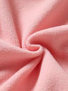 时尚柔软舒适女婴可爱保暖夹克，带彼得潘领，适合春秋冬季 - 粉色 - 查看 8