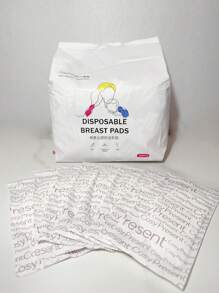 100pcs/Pack Ultra-Thin Disposable Breathable Nursing Pads For Postpartum And Breastfeeding Moms - White - View 2