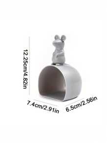 1pc, Rice Measuring Spoon, Rice Scooping Cup, Grain Measuring Spoon, Kitchen Multifunctional Plastic Cartoon Shape Rice Measuring Cup, Water Spoon, Kitchen Supplies, Kitchen Gadgets, Cheap Items - Grey - View 3