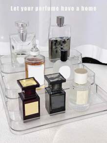 Fragrance Display Stand Clear Acrylic Fragrance Oil Organizer, Stair-Shaped Showing Rack For Essential Oils - Clear - View 4